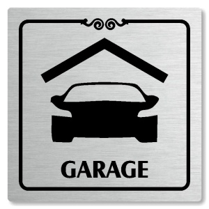 Garage, 100x100mm, stříbrná, Texas